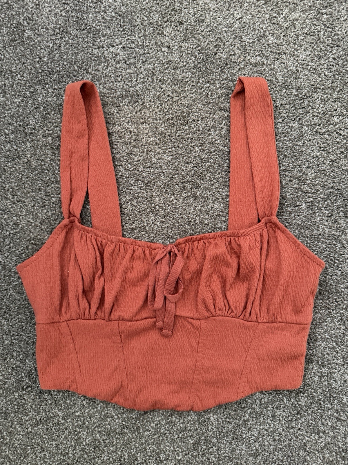 Cotton On Cropped camisole with wide straps and front tie