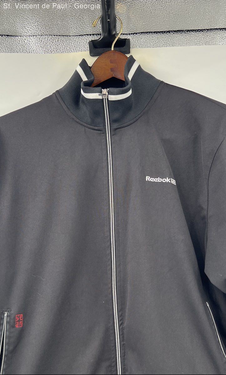 Reebok Full Zip Lightweight Jacket Men’s Size Large Black Casual