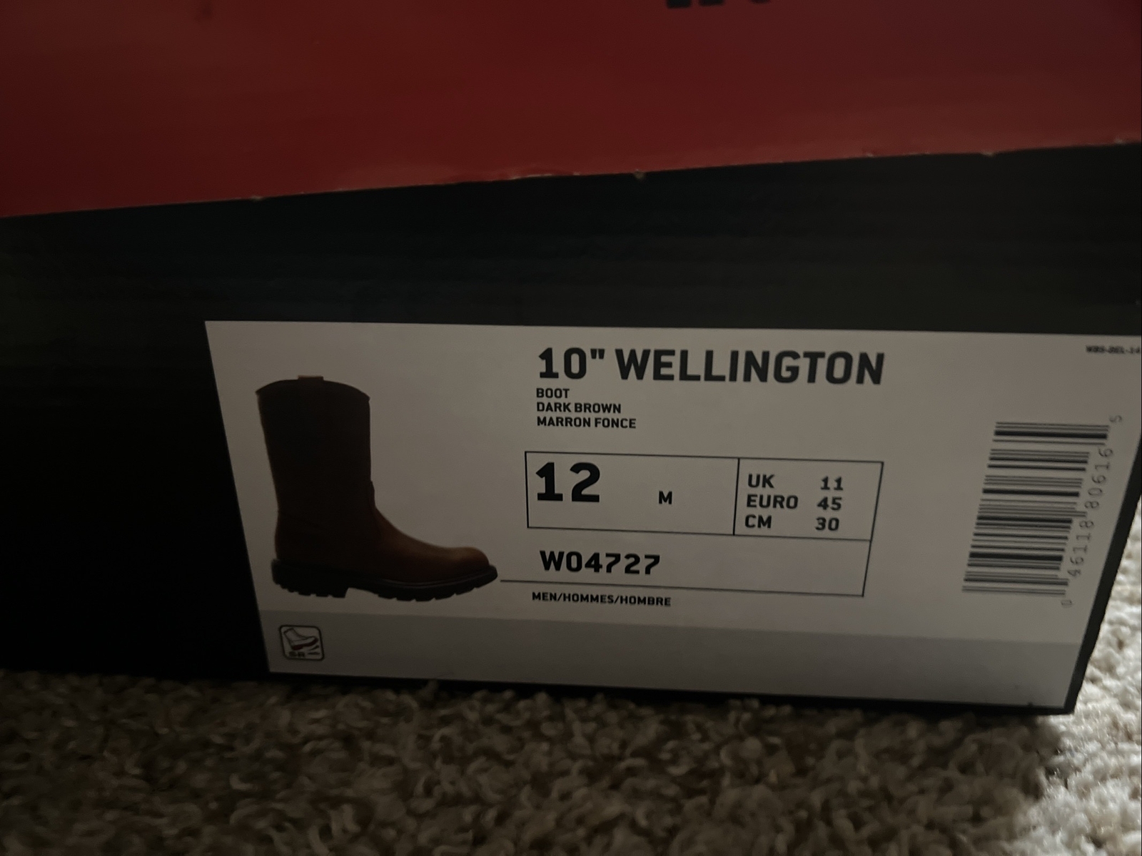 Wolverine Mens W04727 Boot: Rugged, Reliable & Stylish Size 12