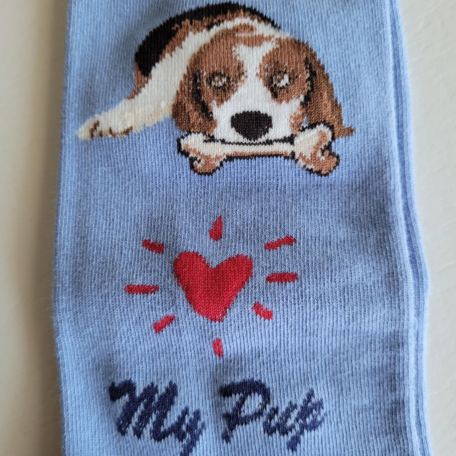 Beagle Dog Socks Fun Novelty Dress Casual Unisex SOX FineFit One Size Puppy Pet