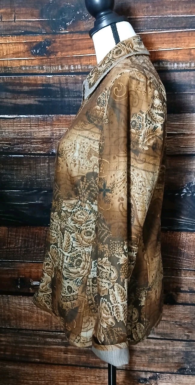 Harve Benard Vintage Blazer Jacket Size 6 Reversible Full Zip