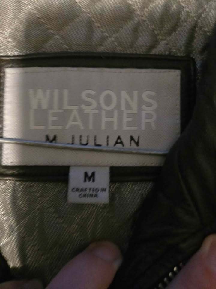 Wilsons Leather Motorcycle jacket vintage medium m julian
