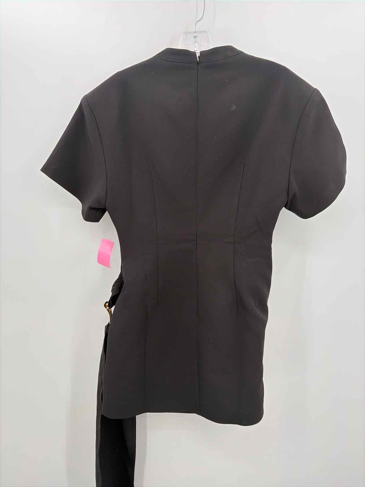 Pre-Owned Lioness Black Size Medium Knee Length Short Sleeve Dress