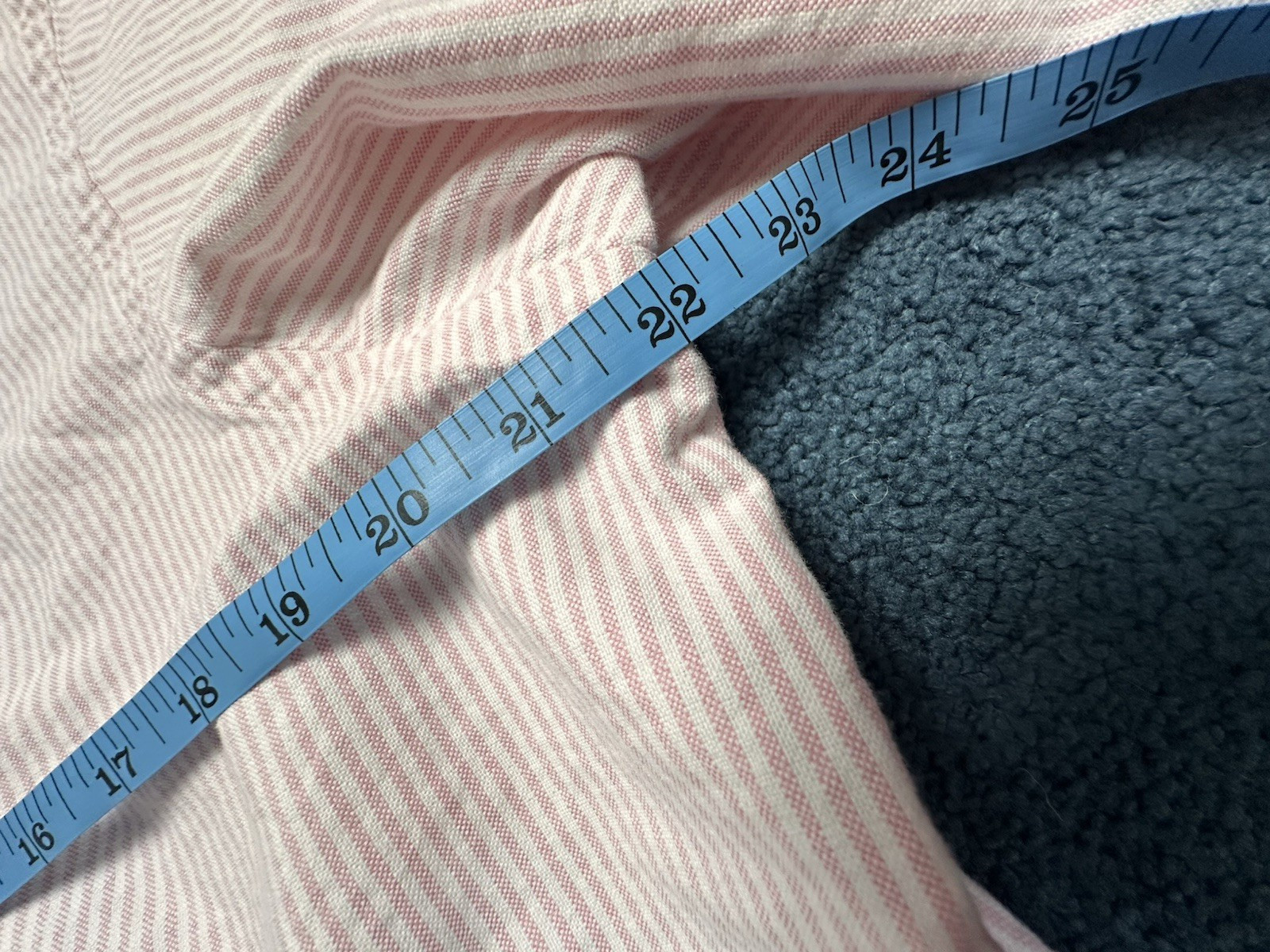 Vtg 90’s Polo Ralph Lauren Striped Button Up 16 1/2-35 Pink Preppy Flesh Pony
