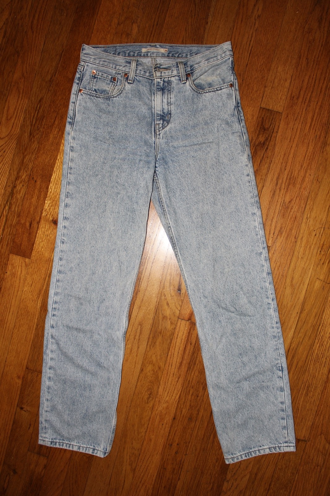 Levis Low Pro Straight Jeans Size 26 – 100% Cotton Light Blue Wash