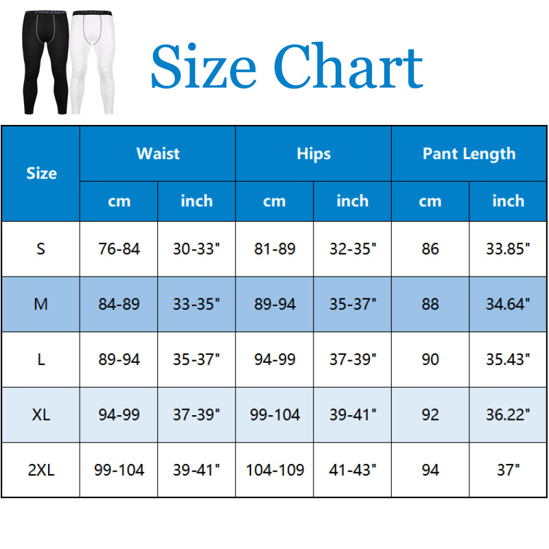 Men’s Compression Pants Long Leggings Base Layer Running Workout Gym Sports