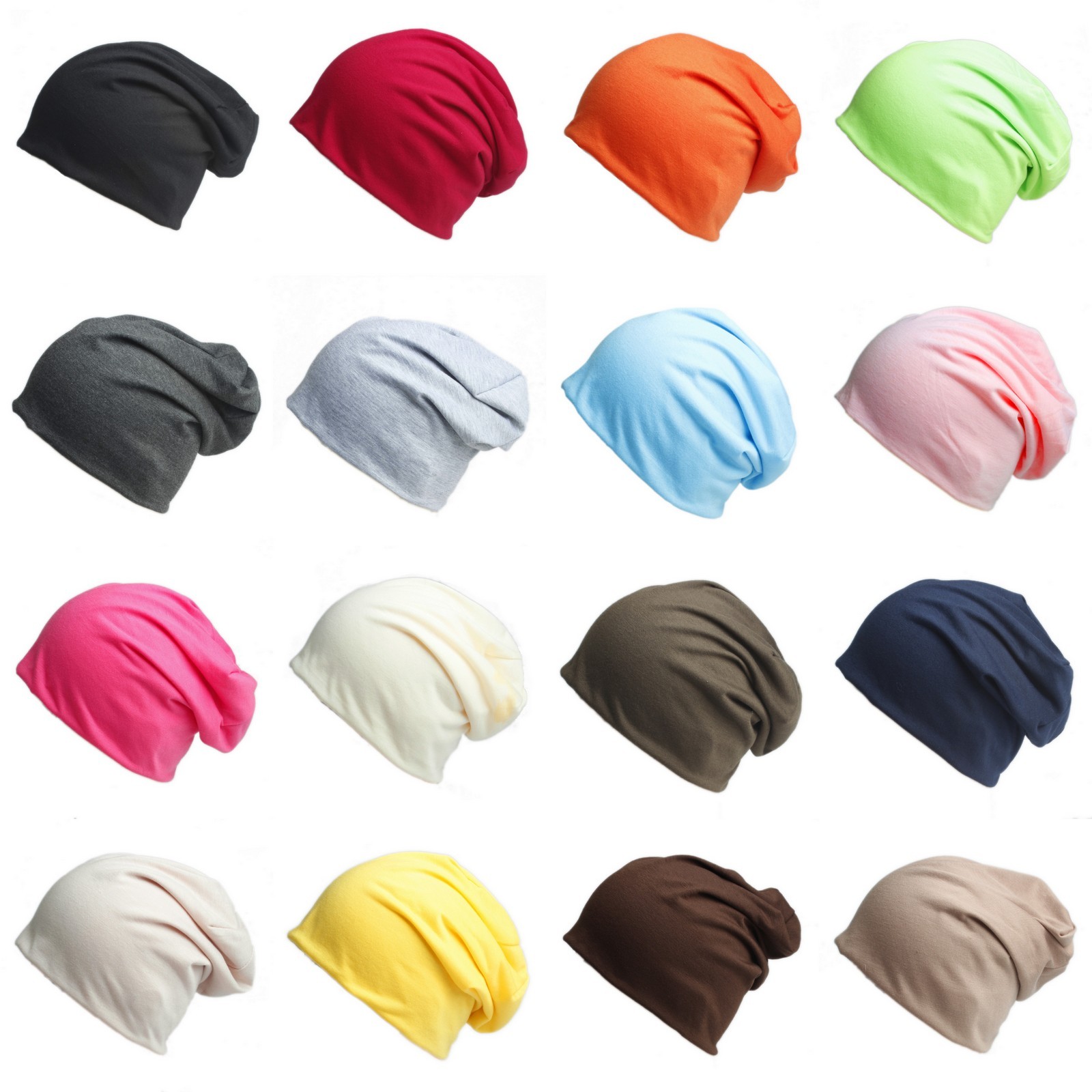 Unisex Women Mens Knitted Winter Warm Oversized Ski Slouch Hat Cap Baggy Beanies