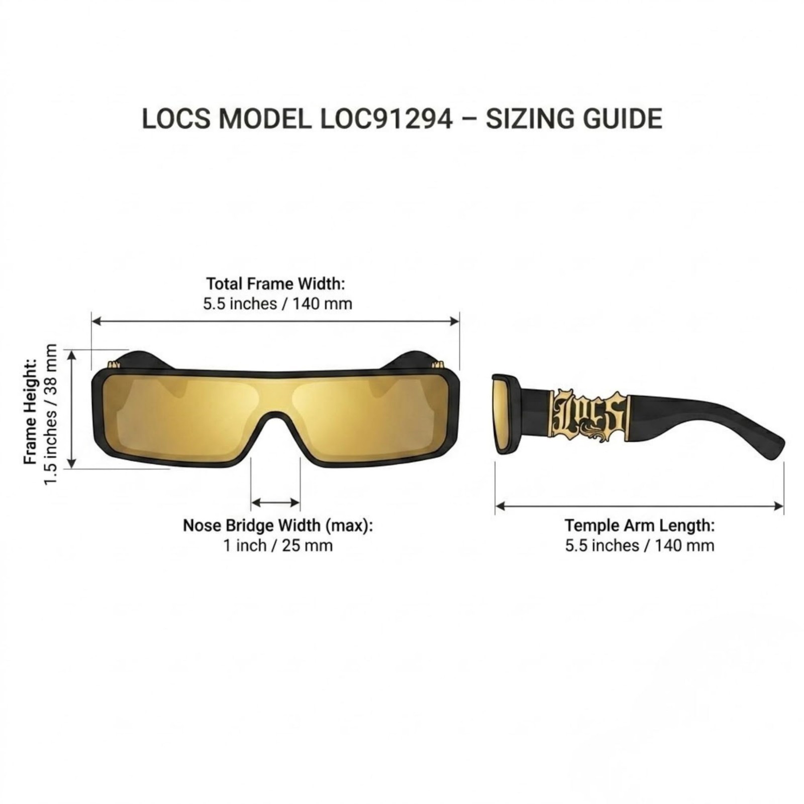 Stylish OG Gangster Shield Sunglasses with 1-Year Warranty & Pouch – UV Protecti