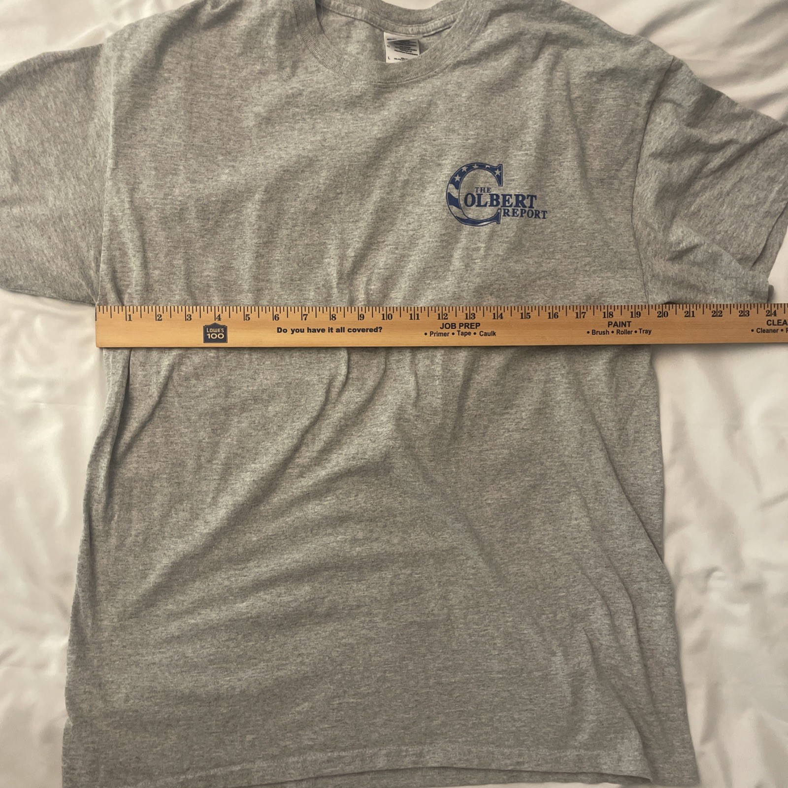 Colbert Report Vintage Grey Lincoln T-Shirt Size Large from Audience Taping