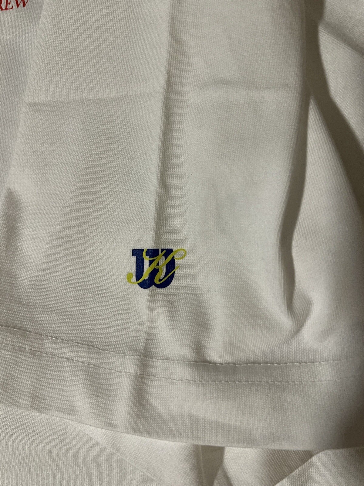 Kith for Wilson Racquet Crew Logo Vintage Tee White T-Shirt XXL Tennis Jersey