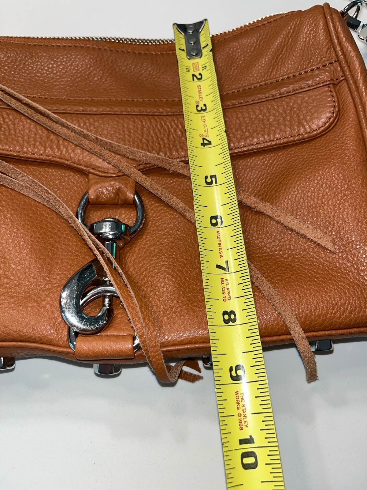 Rebecca Minkoff… Mac Brown/Cognac Crossbody Handbag… Silver Hardware… EUC