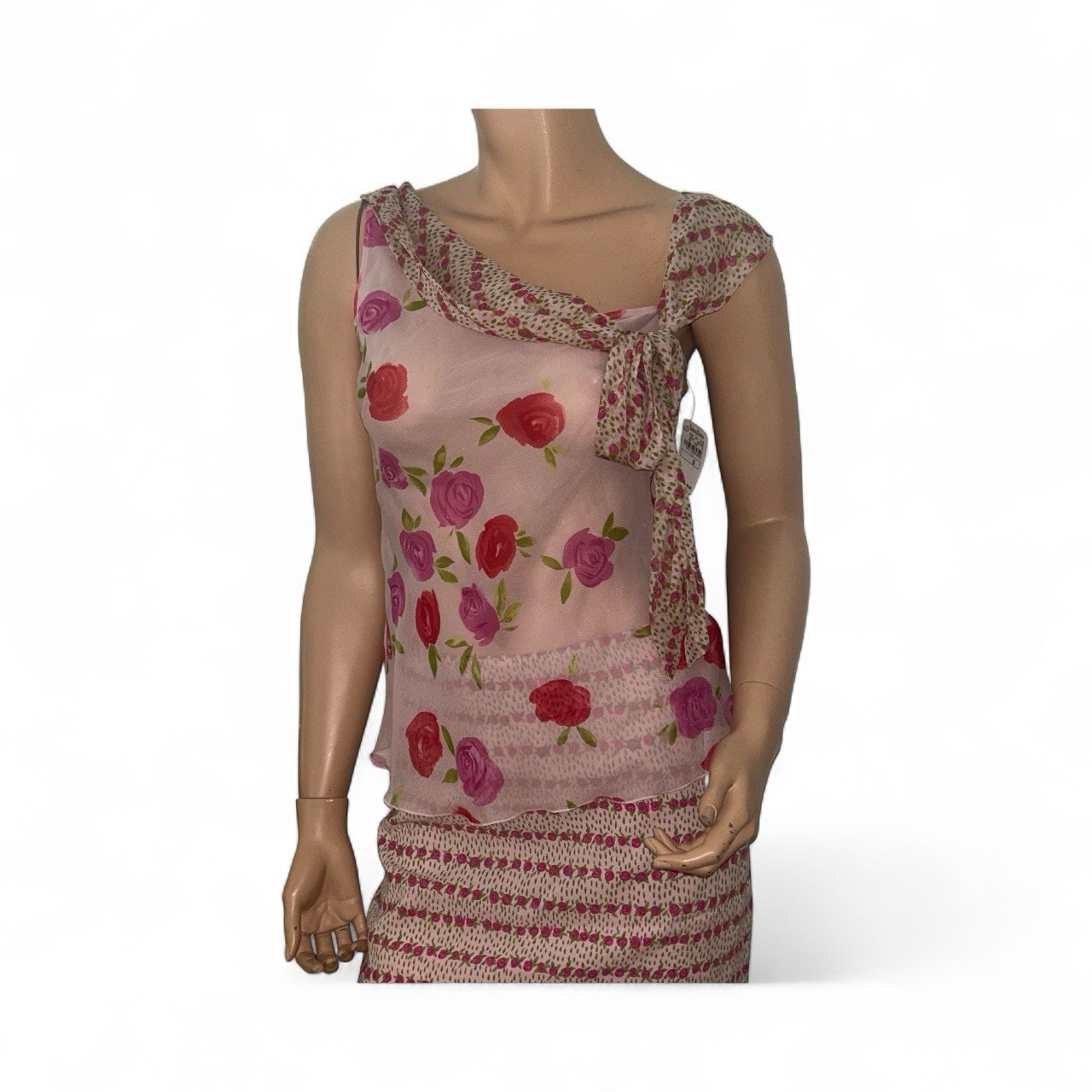 MOSCHINO Cheap & Chic 2-piece Set Skirt And Top Size 6 Floral Nwt
