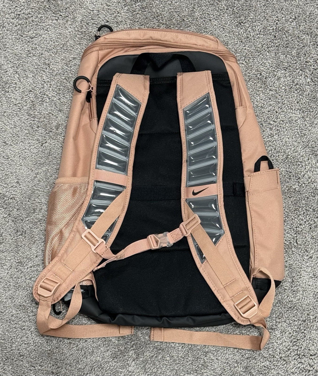 Nike Varsity Hoops Elite (32L) Backpack Rose Gold Black HM9965-688 NWT