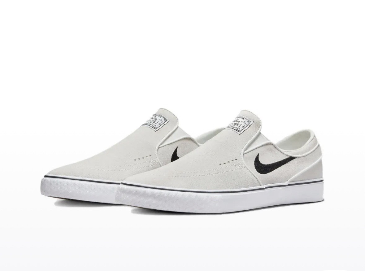 Size 12 – Nike Zoom Men’s Stefan Janoski+ Slip SB Summit White Black No Lid