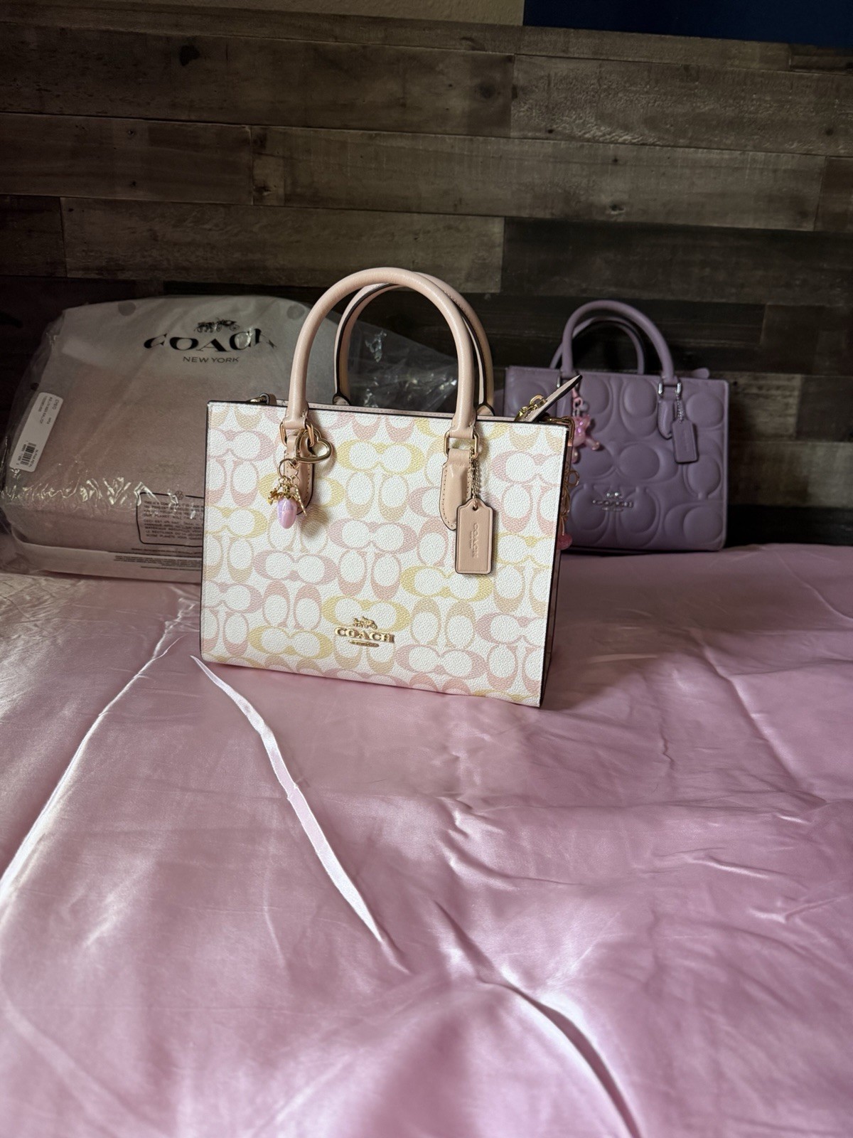 Coach Maggie small tote in pretty