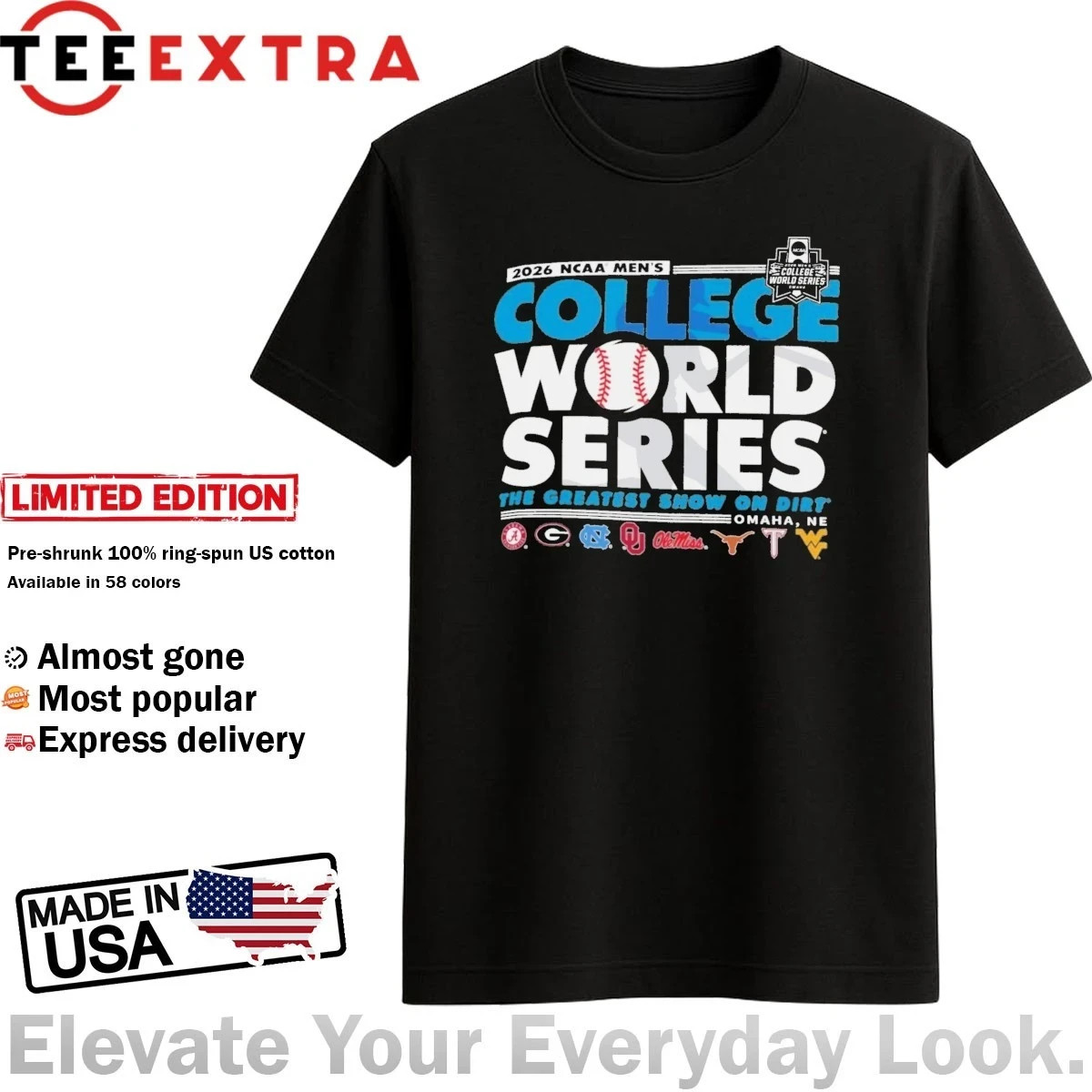 2026 NCAA Men’s College World Series The Great Show On Dirt Omaha NE Shirt