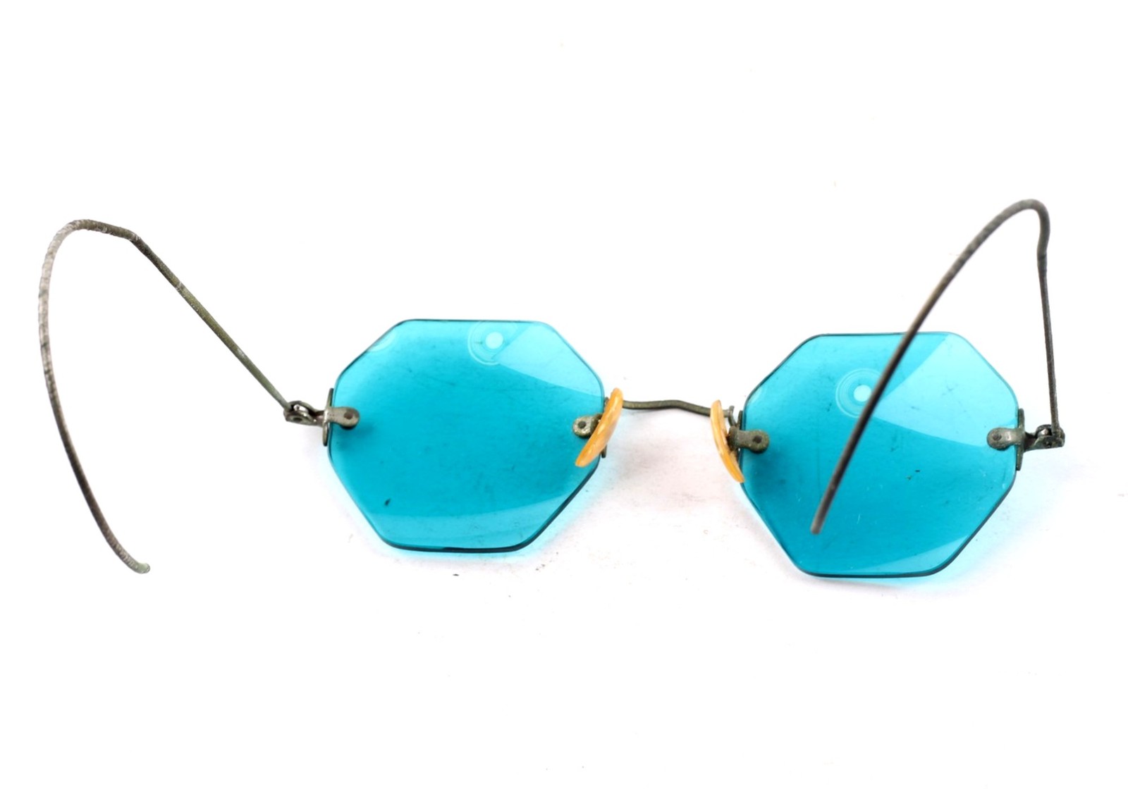 Antique Vintage Spectacles/ Eyeglasses Aqua Blue-BD-303