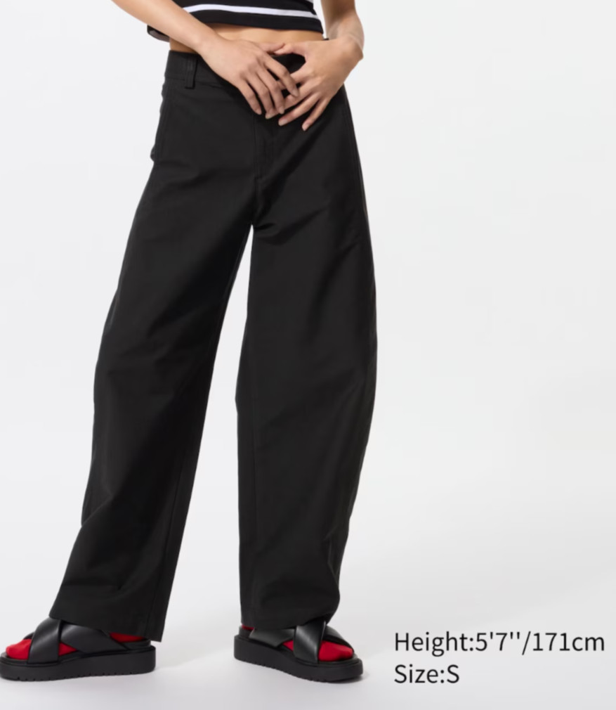 UNIQLO Jersey Barrel Silhouette Pants High Quality Materials NEW XS-4XL