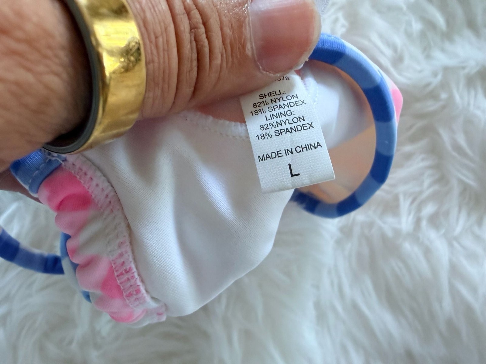 Vineyard Vines Gingham Colorblock Halter Bikini Top