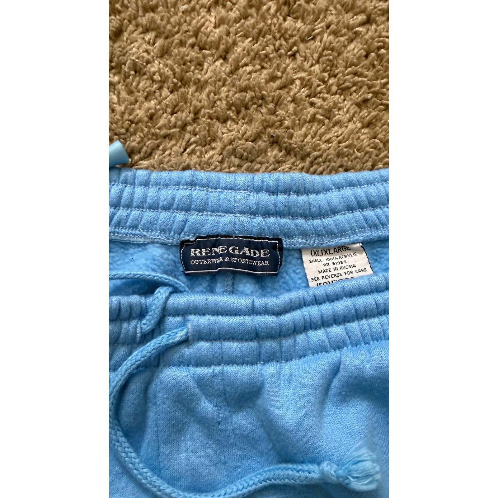 Renegade North Carolina Blue Hoodie and Cargo Jogger Tracksuit Set Mens XL bb20