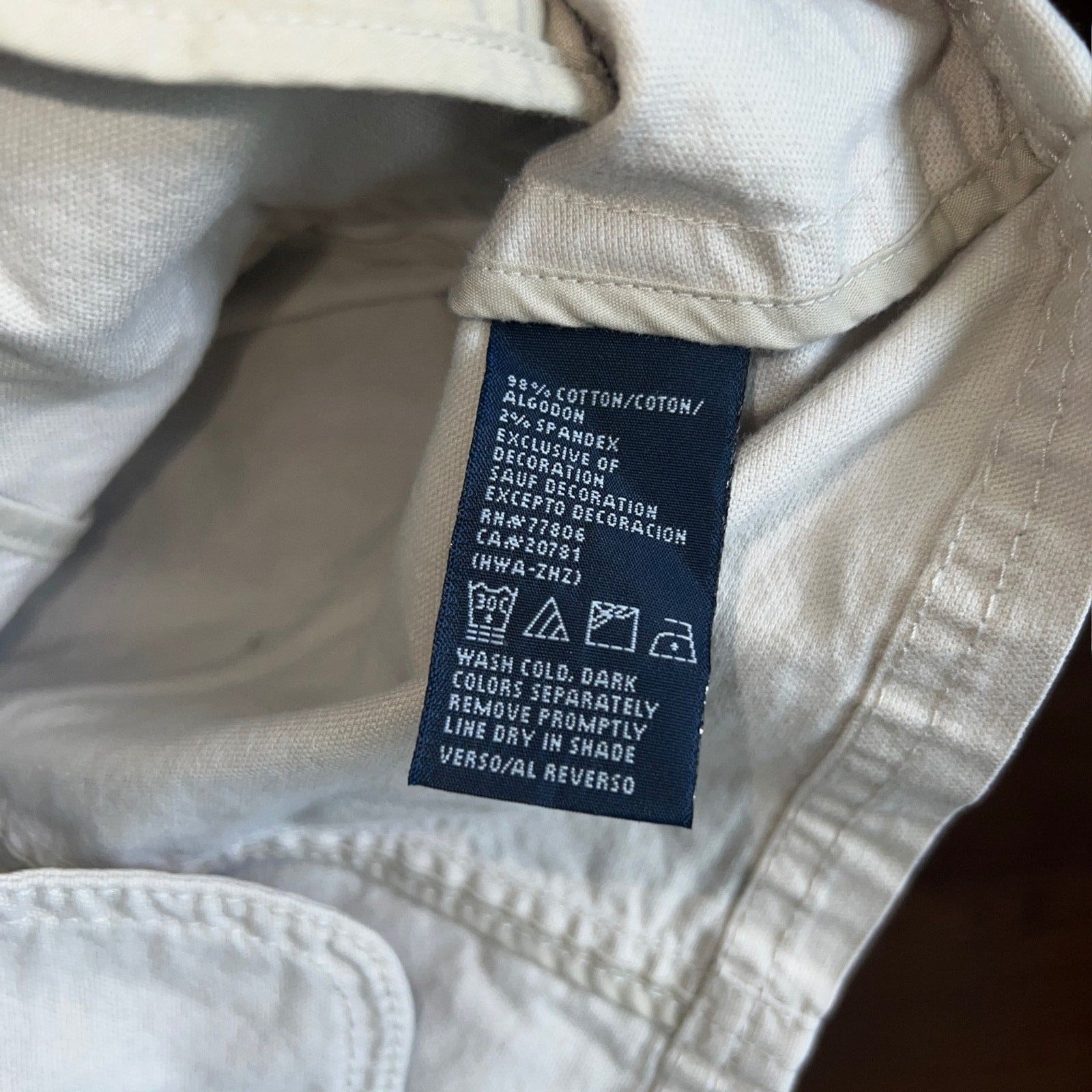 Tommy Hilfiger Stretch Tan Jacket/Blazer Womens Size L 98% Cotton 2% Spandex