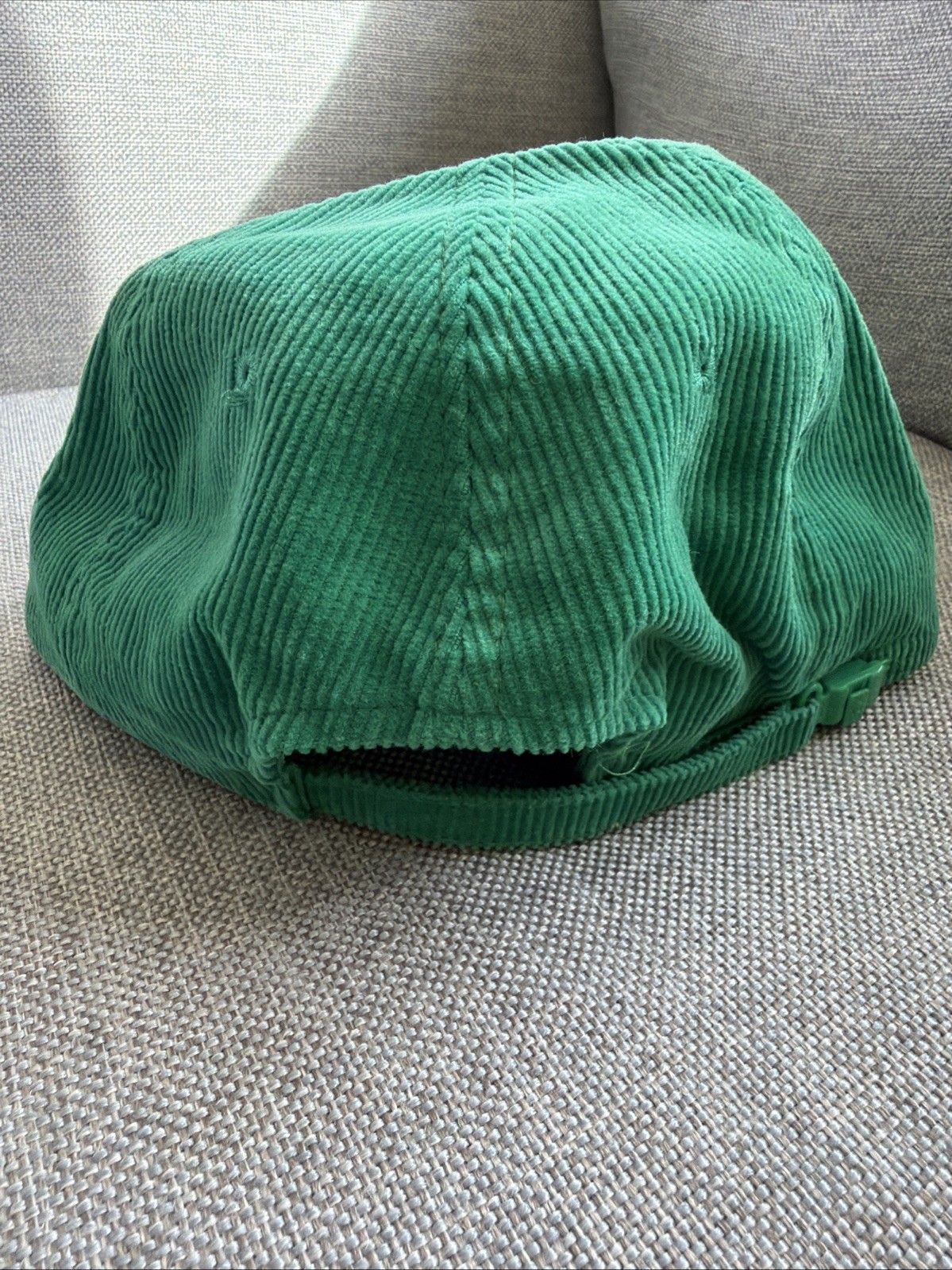 Vintage NOS Advertising Cement Distributors Inc. Corduroy Trucker Hat SnapBack