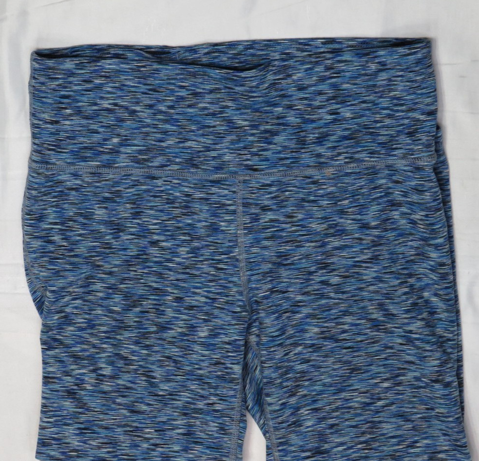 GAP GAPFIT WOMENS M YOGA PANT LEGGING BLUE HEATHER STRETCH PANTS GFAST 2016