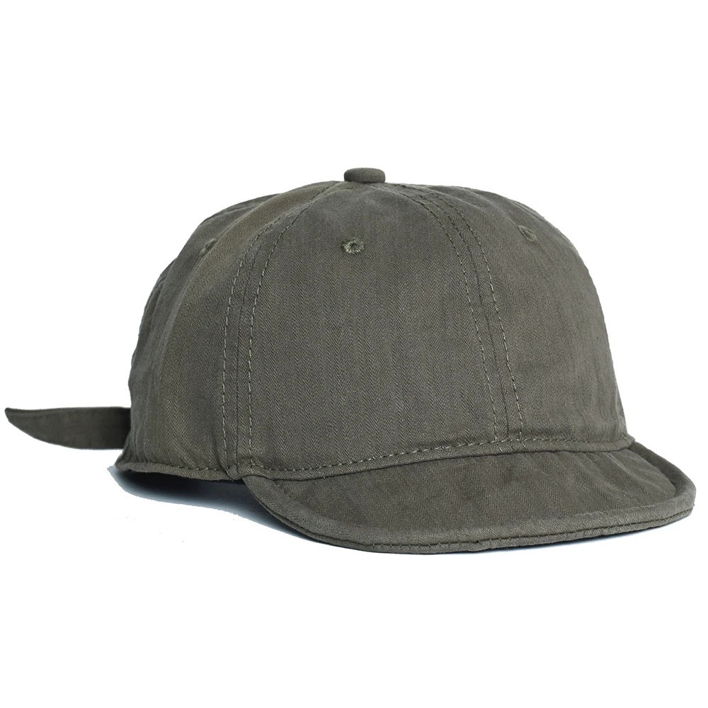 Cotton Vintage Baseball Cap Unisex Short Brim Adjustable Casual Daily Hat
