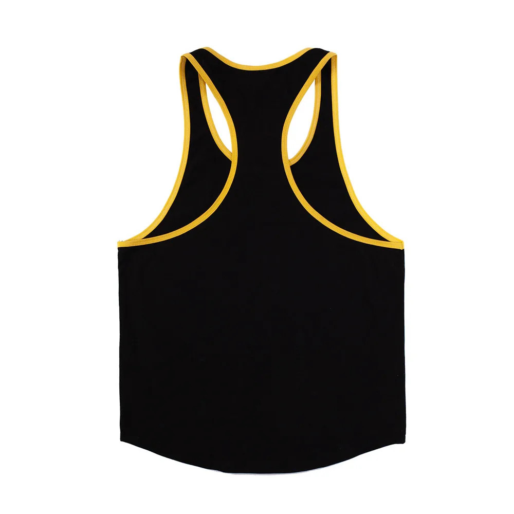 Men’s Gym Stringer Tank Top Cotton Sleeveless Bodybuilding Workout Vest