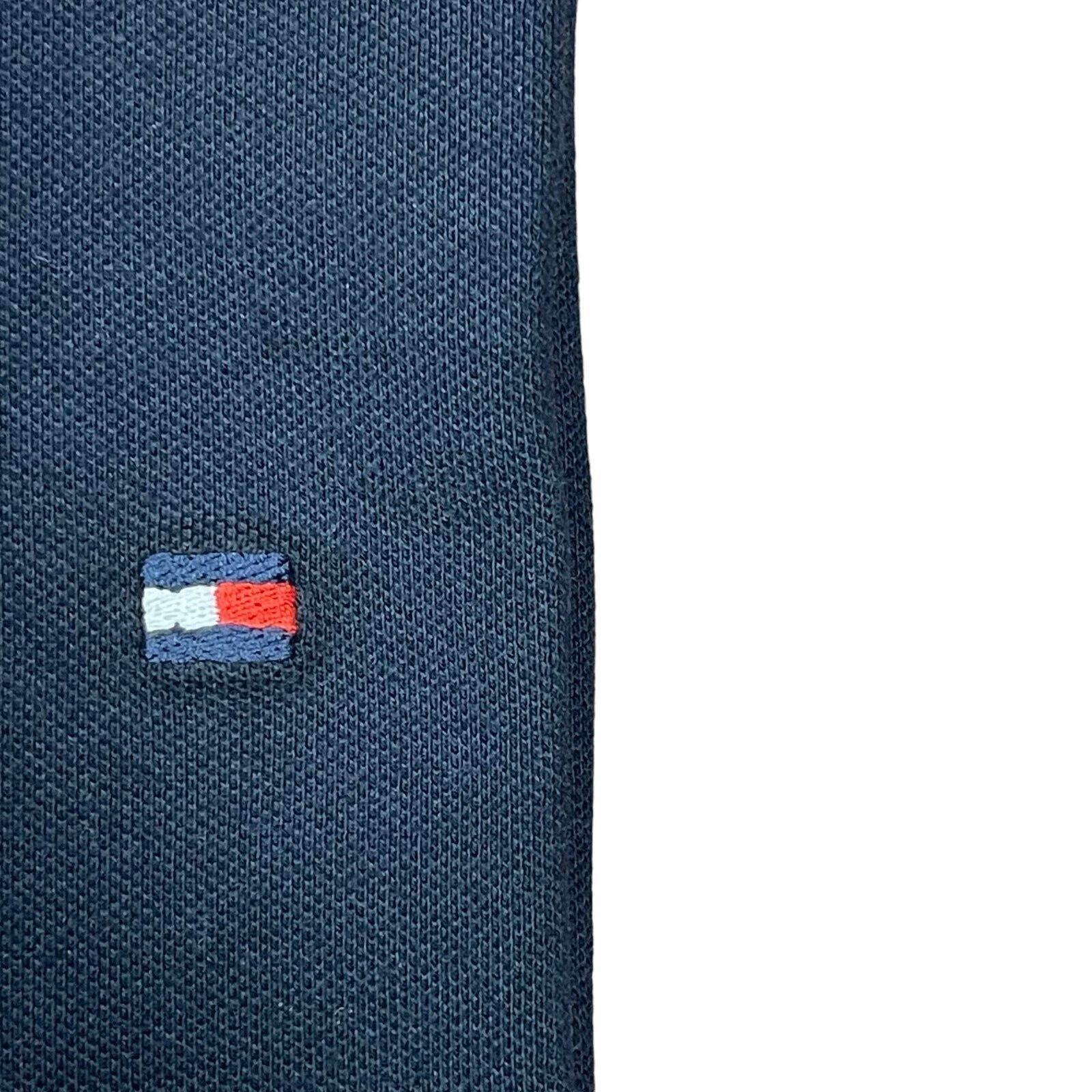 Tommy Hilfiger Mens Regular Fit Solid Stretch Cotton Mesh Long Sleeve Polo Shirt