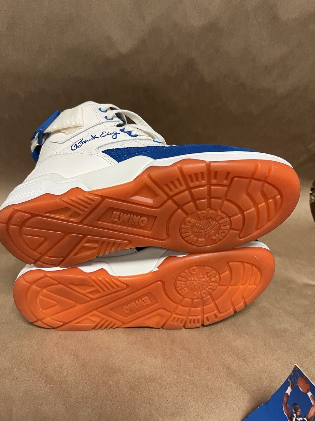 PATRICK EWING ATHLETICS 33 HI White/Blue/Orange 1EW90187-738 Men’s Size 7