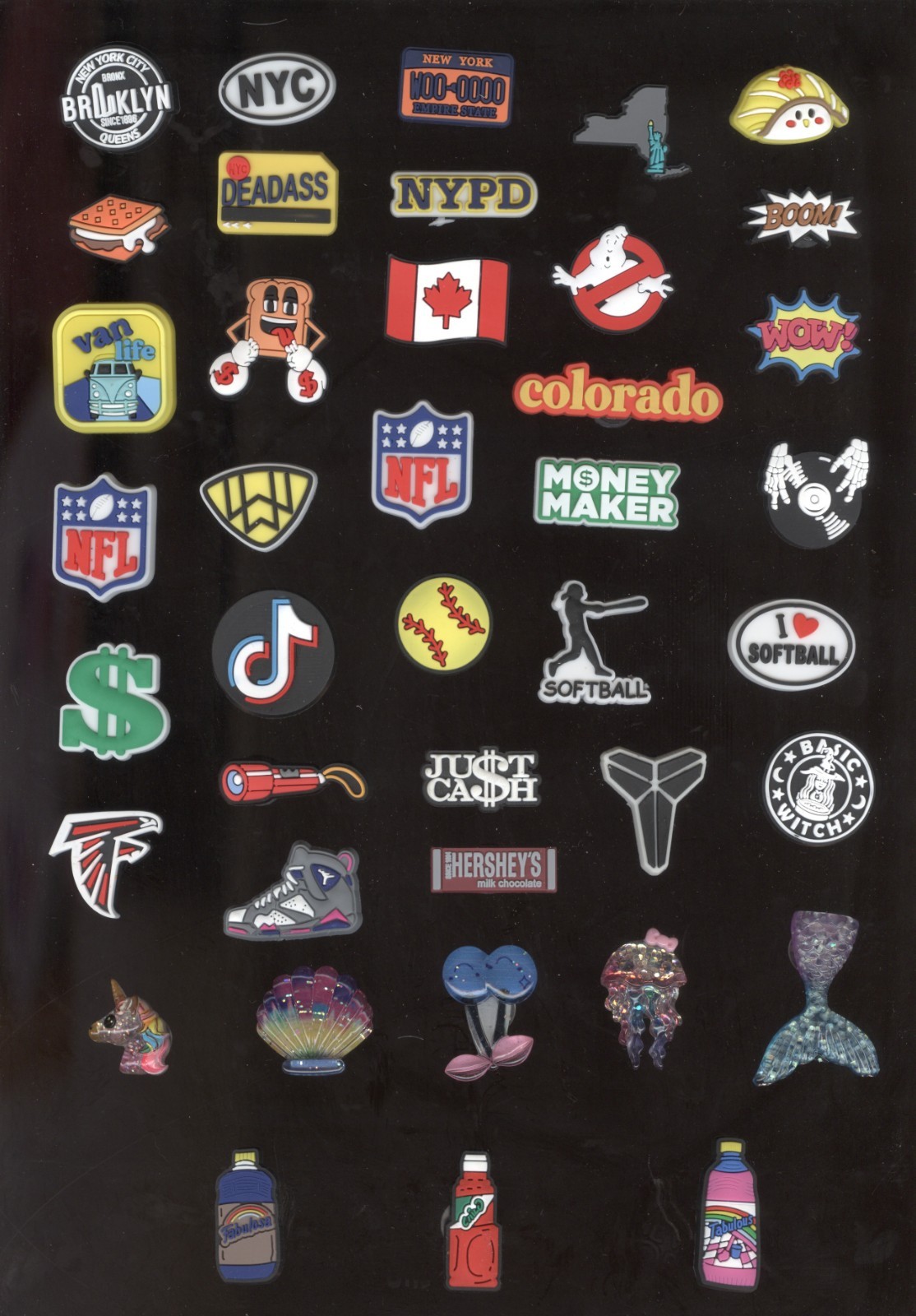 Miscellaneous Shoe Charms Sports, Travel, Seasonal – You Pick