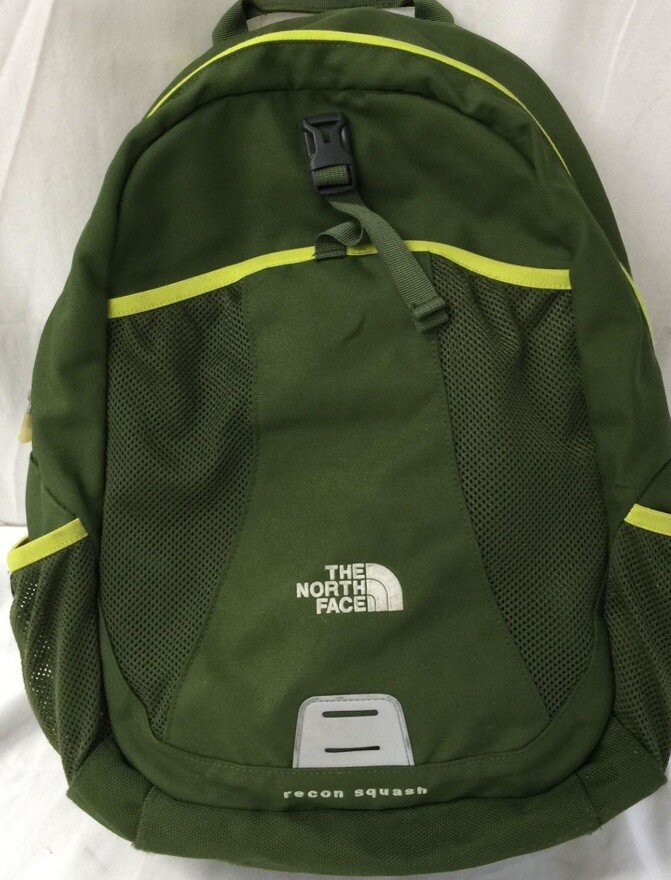 The North Face Recon Squash Bright Green Backpack School Outdoors Casual Bag