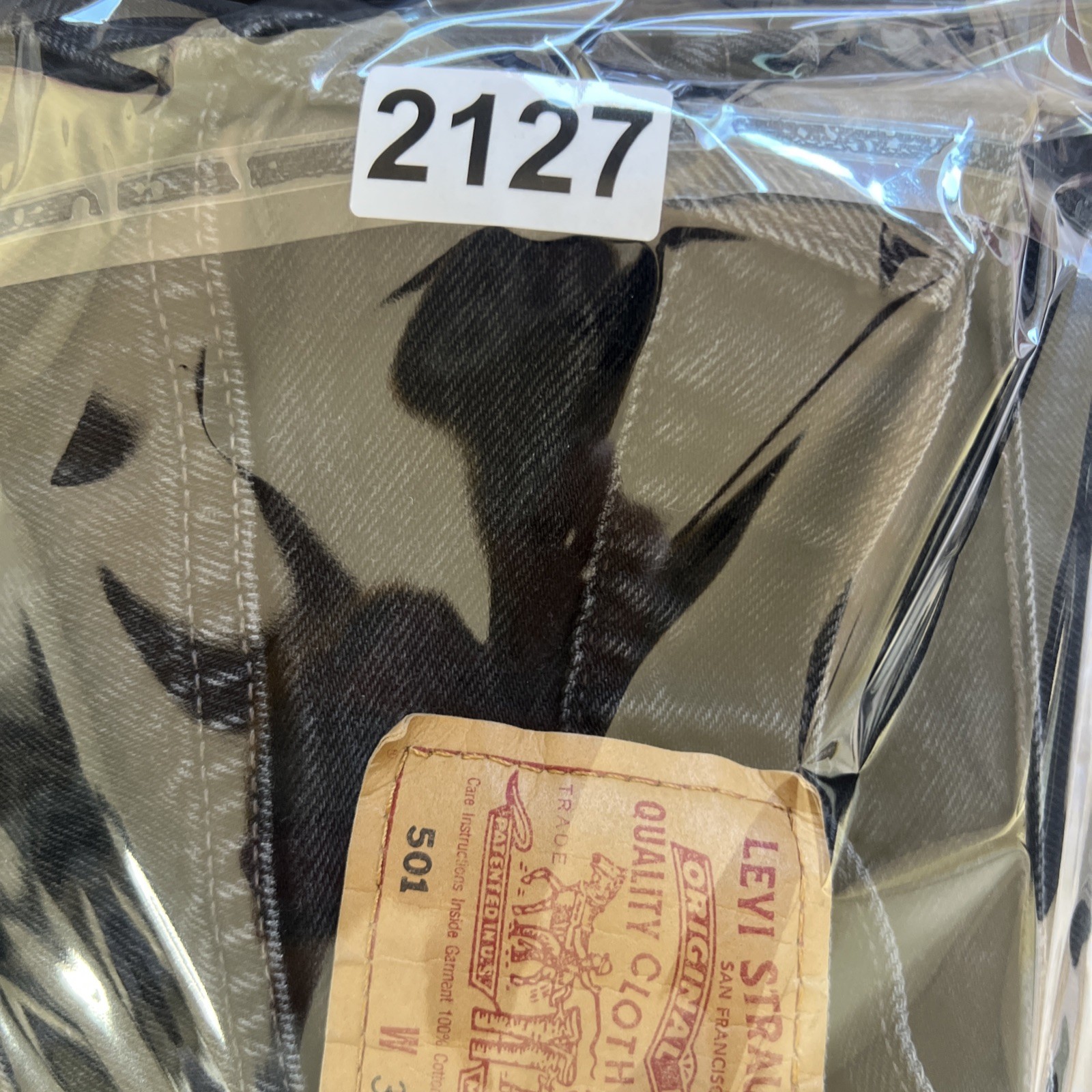 Vintage Levis 501 Black Demin Jeans 32×30 (30×28) Button Fly 90s