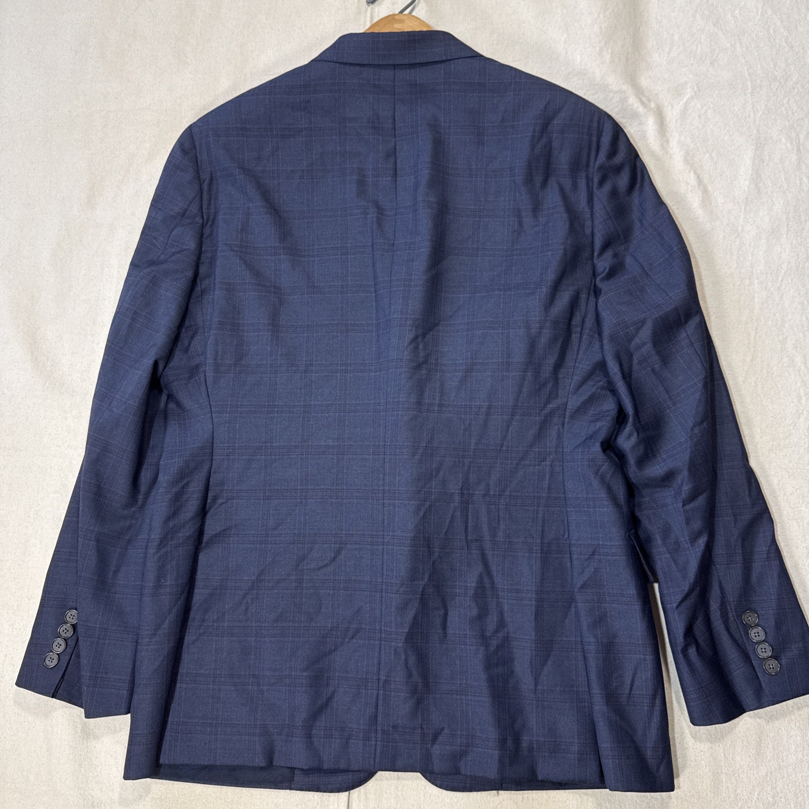 Hickey Freeman X Loro Piana 150’s Wool Men 2pc Blue Suit Size 42R Pant 36×30