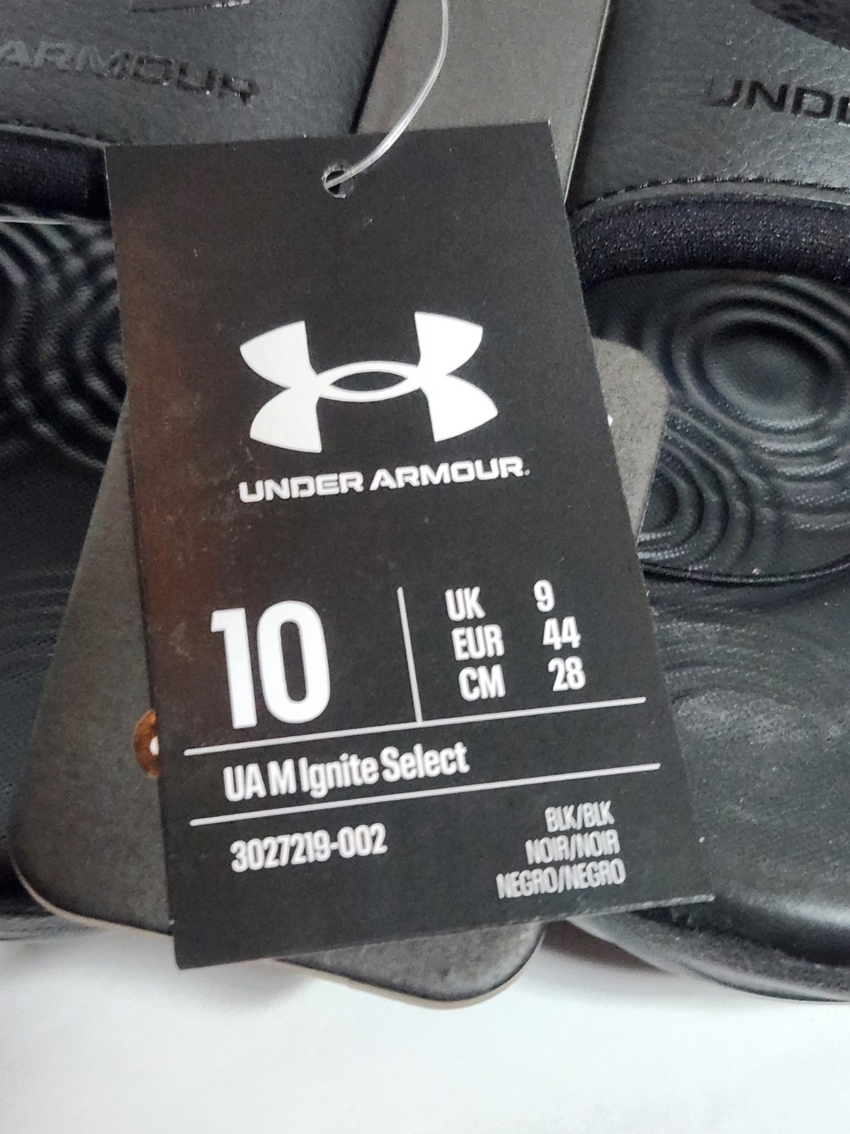 Under Armour Ignite Select Slide Sandal – Black/Black New, Men’s Size 10