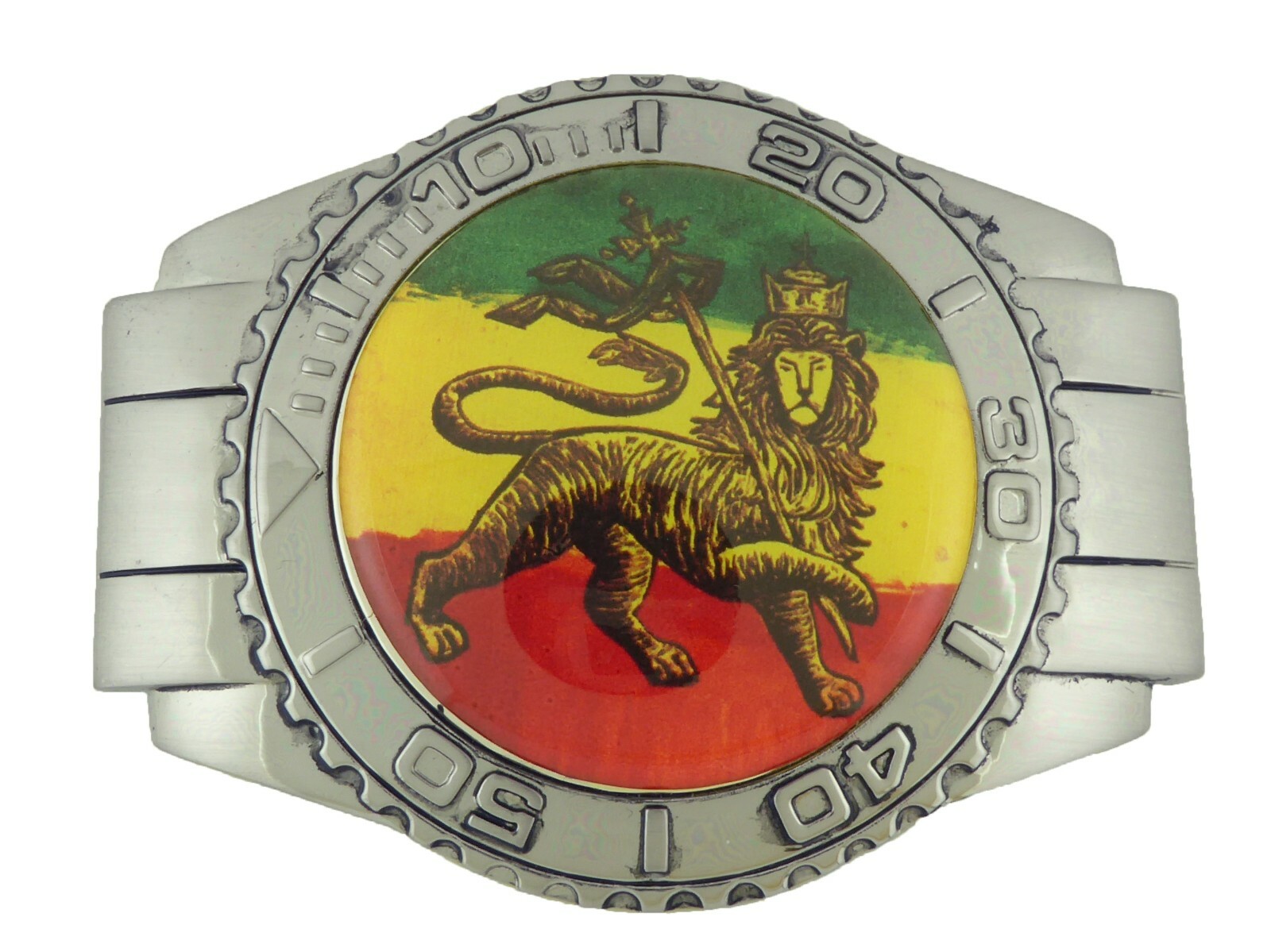 Reggae Rastafarian Belt Buckle Jamaican Dub Mountain Lion Judah Metal Musicians
