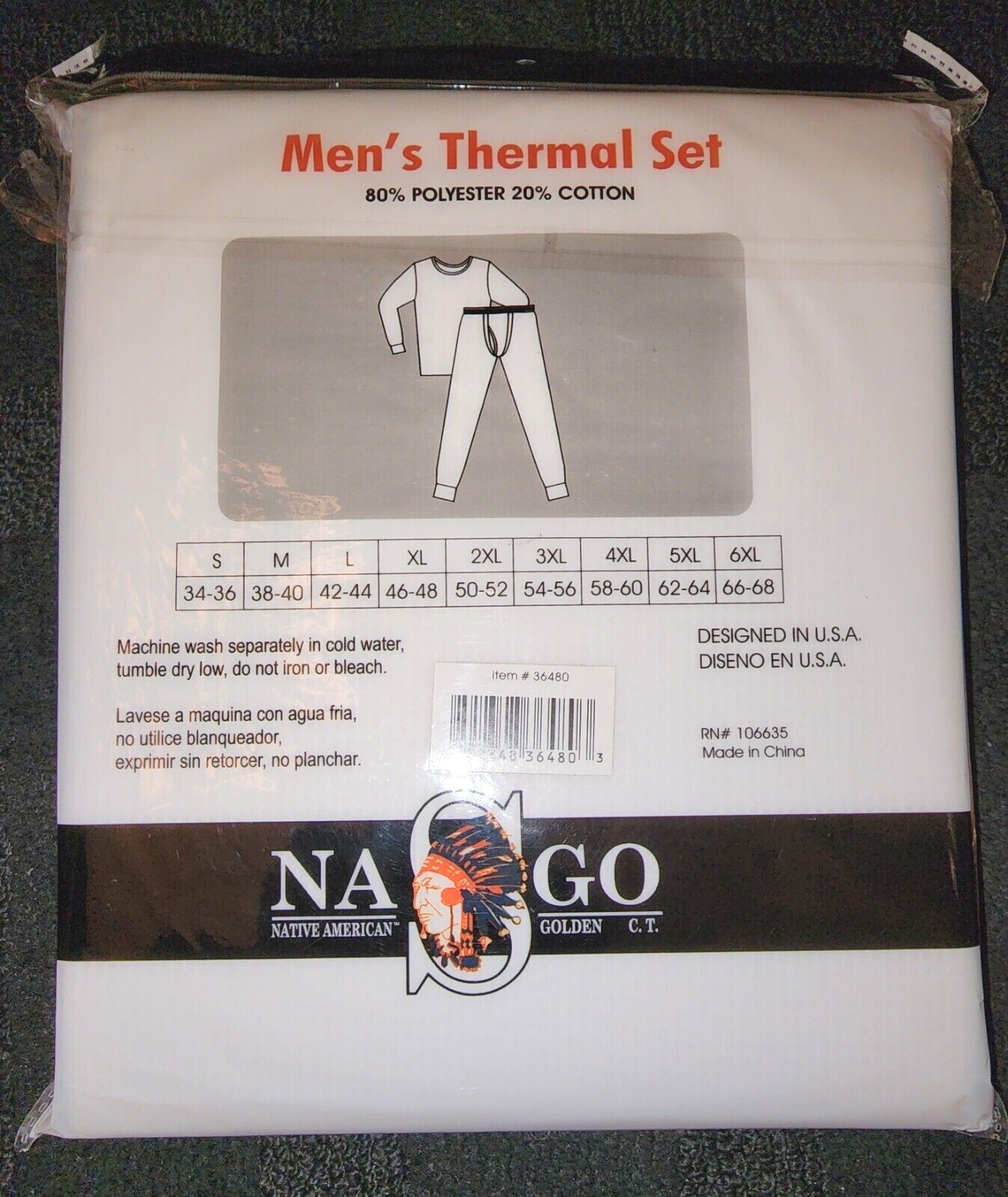 Men’s Mens Thermal Underwear Set 2PC Piece Top Bottom Long John Waffle Sm-4XL
