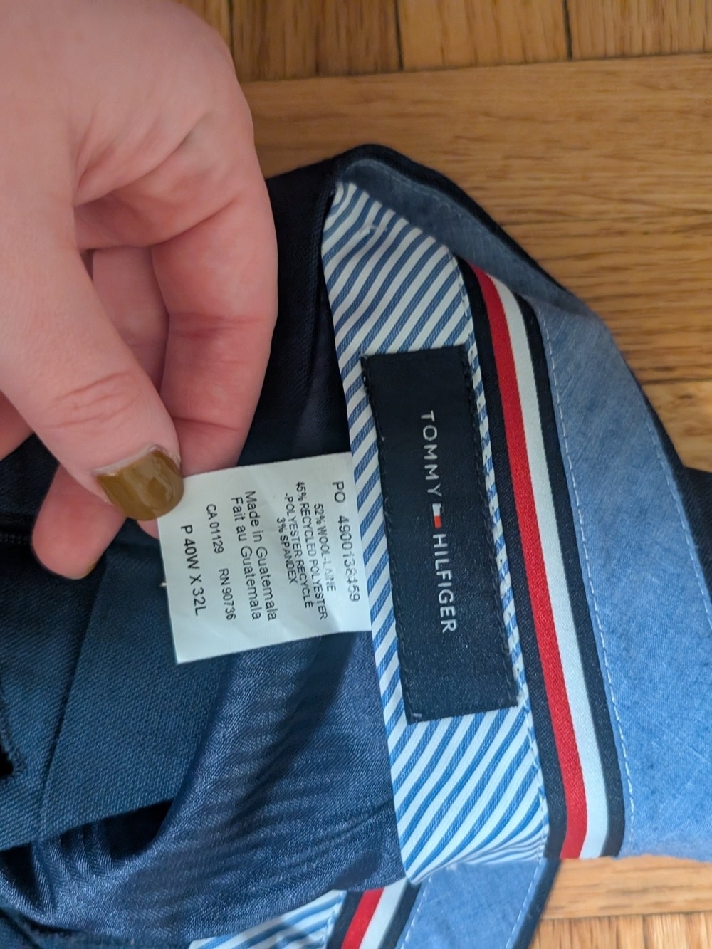 Tommy Hilfiger Men’s Dark Blue Dress Pants – 40W x 32L