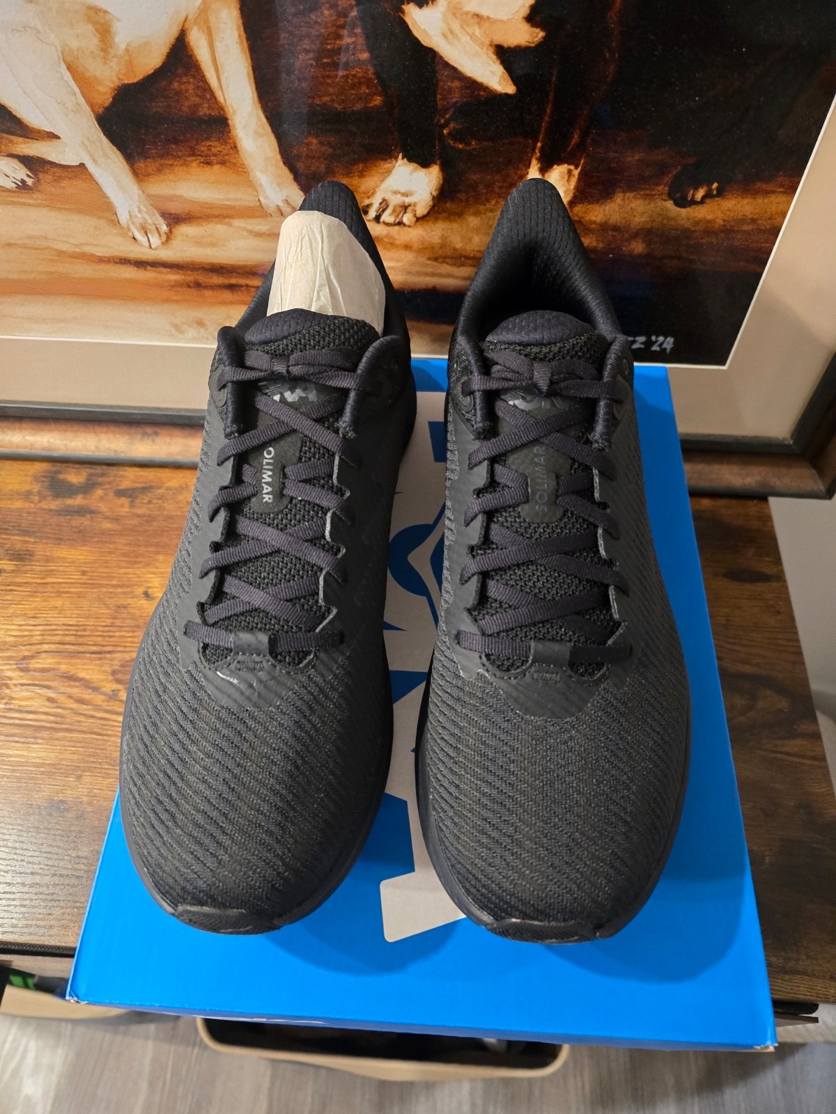Hoka One One Solimar Triple Black Men’s Size 13 Running Shoes 1123074-BBLC NEW