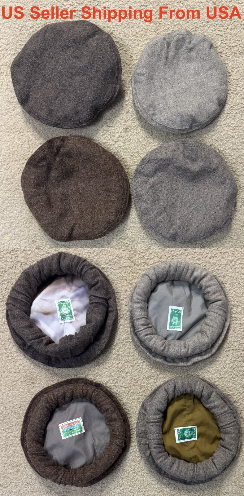Afghan Pakistan Chitrali Pashtun Tribal Pakol Cap Kufi Topi Hat Different colors