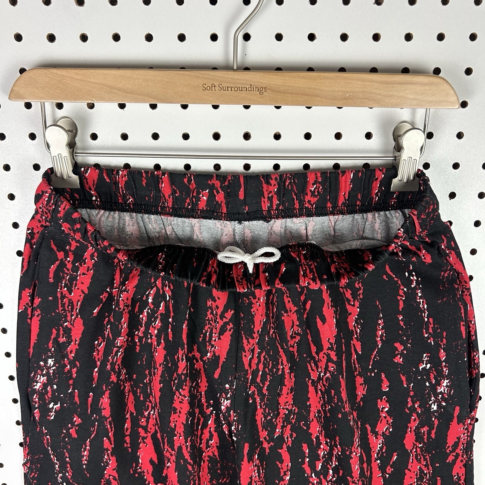 MC Hammer Parachute Pants Medium Workout Baggy 90s Lifting Pattern Red Black Y2K