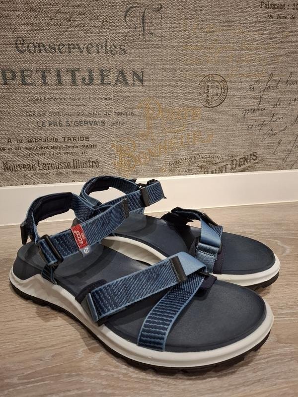 Men Ecco Sandals Grey Textile 47