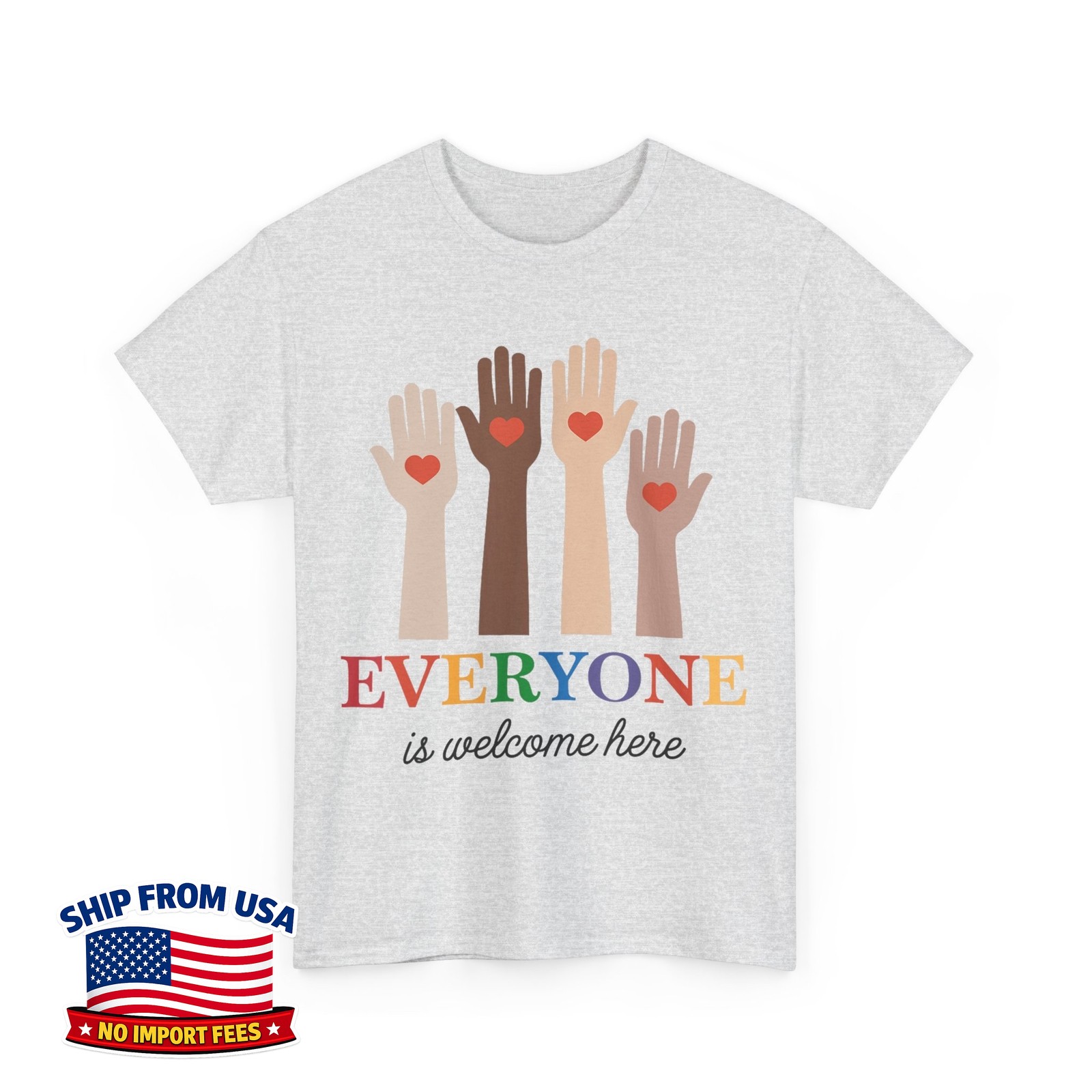 Everyone Is Welcome Here Idaho Teacher Gift Unisex T-Shirt