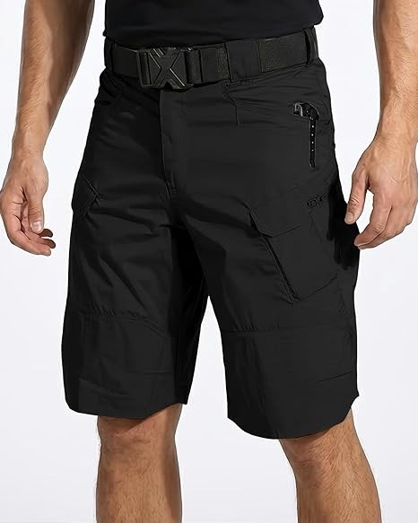 Mens Summer Tactical Shorts Cargo Outdoor Waterproof Hiking Fishing Track Short