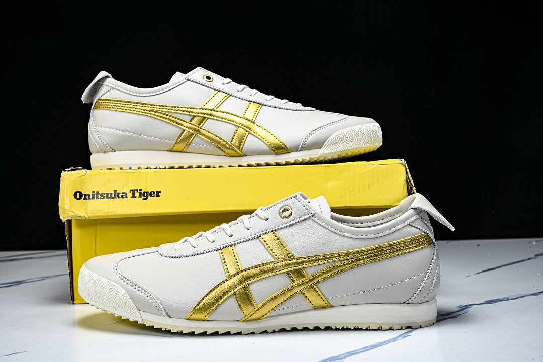 Onits*ka Tiger Mexico 66 SD Cream Pure Gold 1183A872-122 Unisex Size 4-11