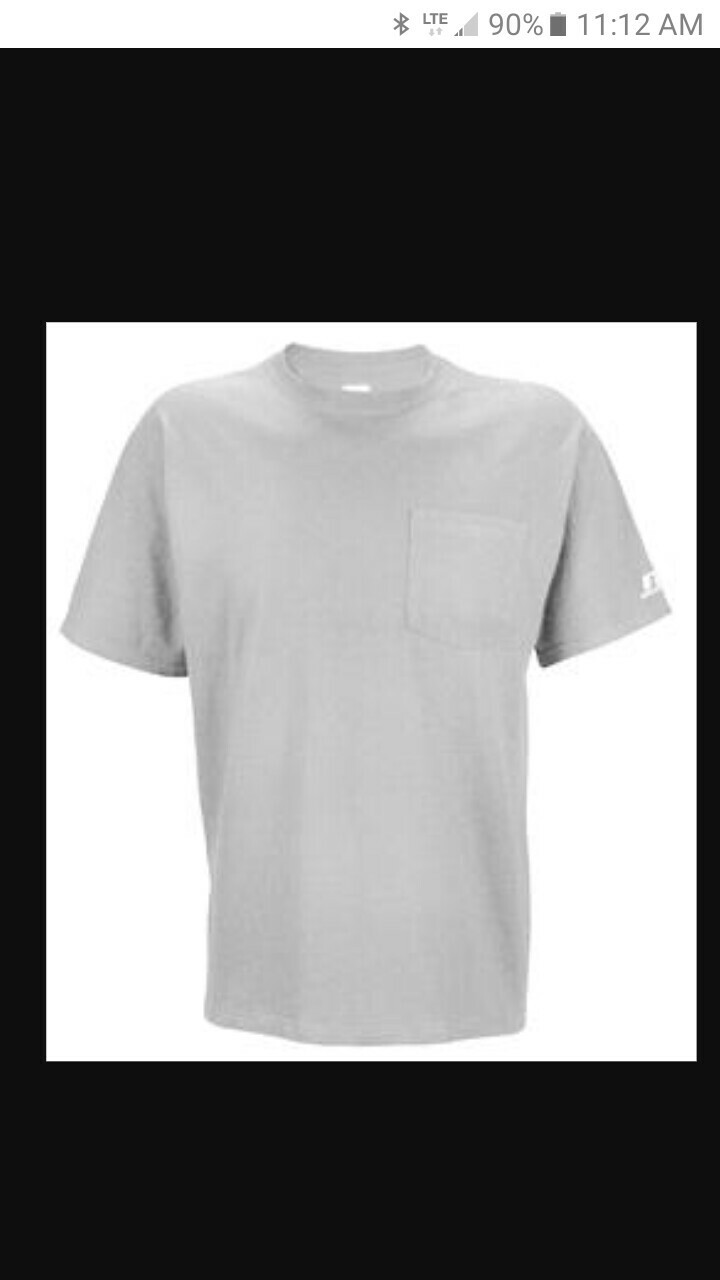 Russell Athletic pocket Tshirt various sizes colors xl-4xl new Wtags