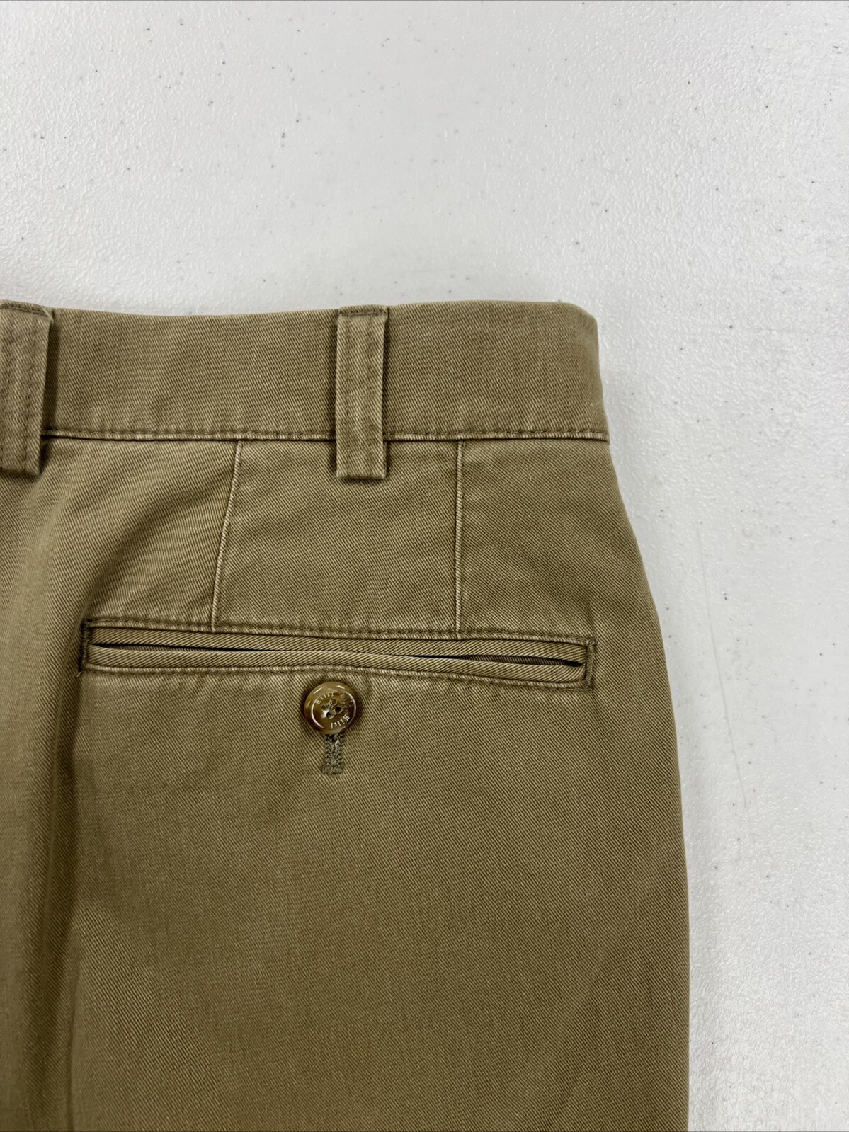 Hiltl Men’s Brown Solid Cotton Blend Khaki Pants 36/38 $295