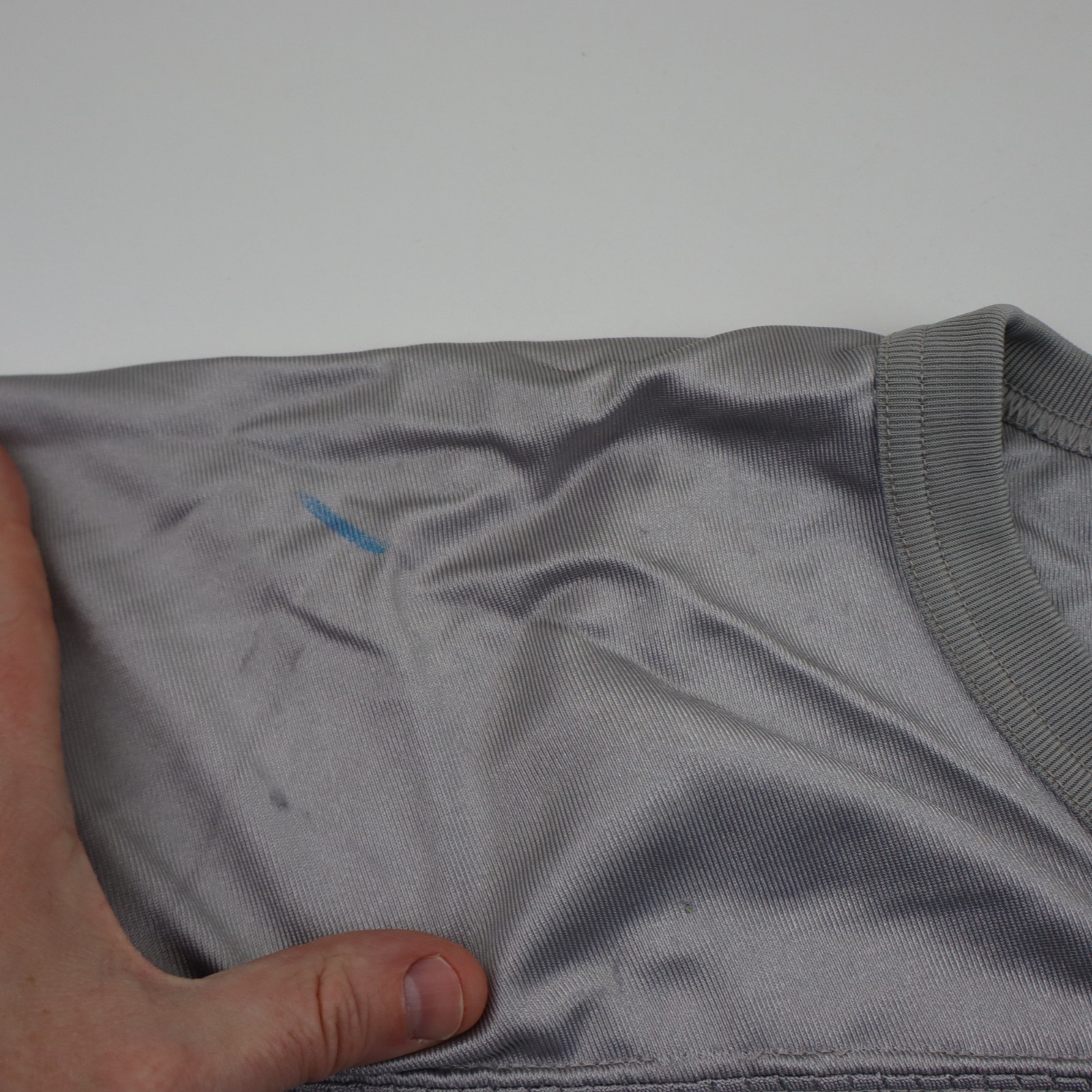 Nike Practice Mesh Football Silky Dazzle Jersey Mens XXL/XL Silver Vtg 90s Y2K