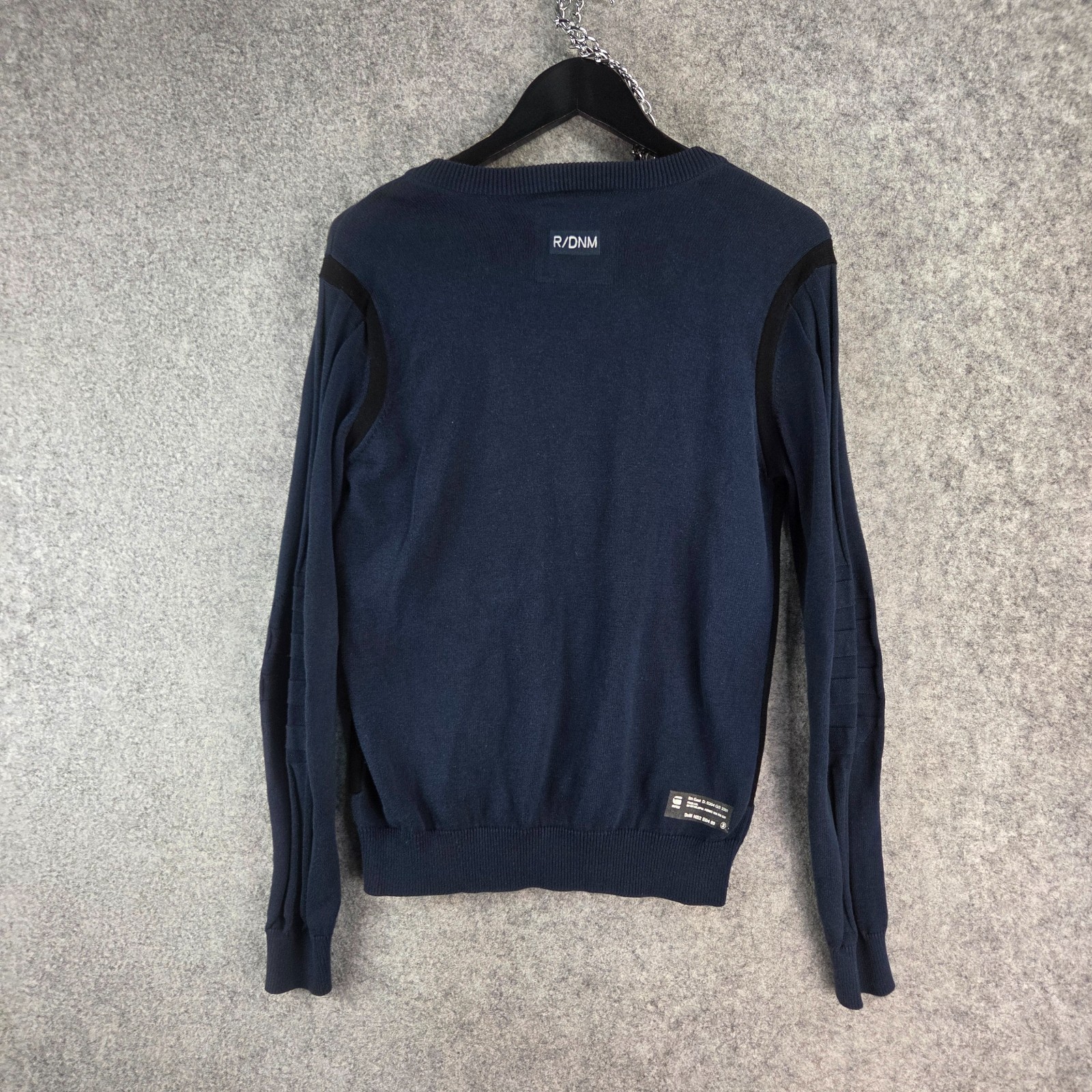 G-Star Raw Jumper Womens Small Blue Pullover V Neck 15742